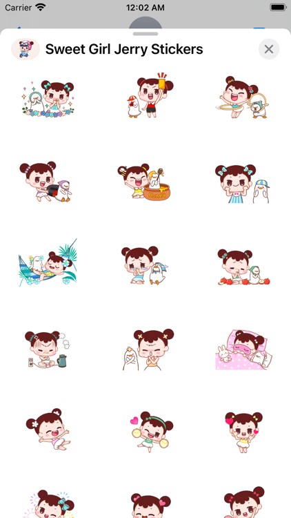 Sweet Girl Jerry Stickers Pack screenshot-4