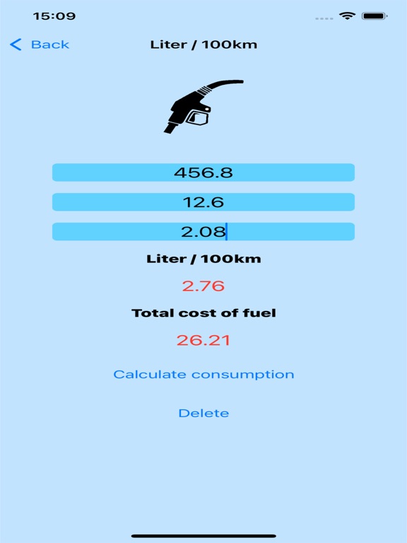 Screenshot #6 pour MyFuelCalc