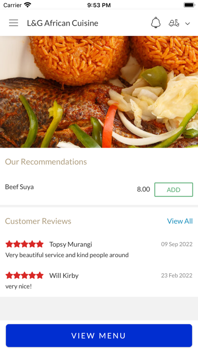 L&G African Cuisine Screenshot