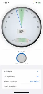 Transposable Chromatic Tuner screenshot #2 for iPhone