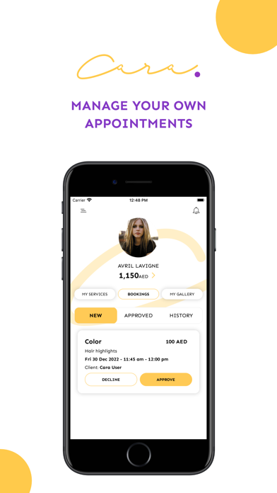 Cara Supplier Screenshot