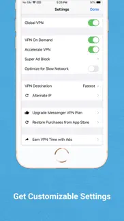 messenger vpn: private chat iphone screenshot 3