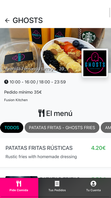GHOST Food Screenshot