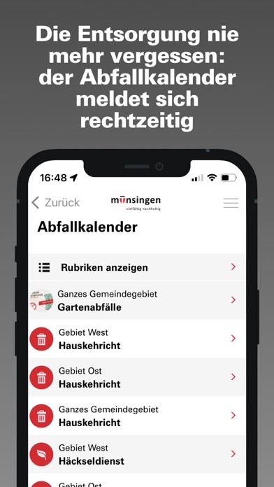 Gemeinde Münsingen Screenshot