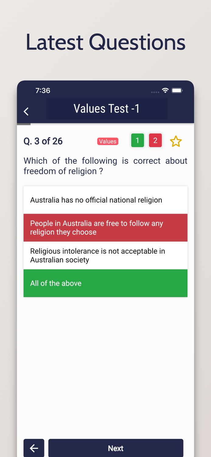 Australian Citizenship - Test