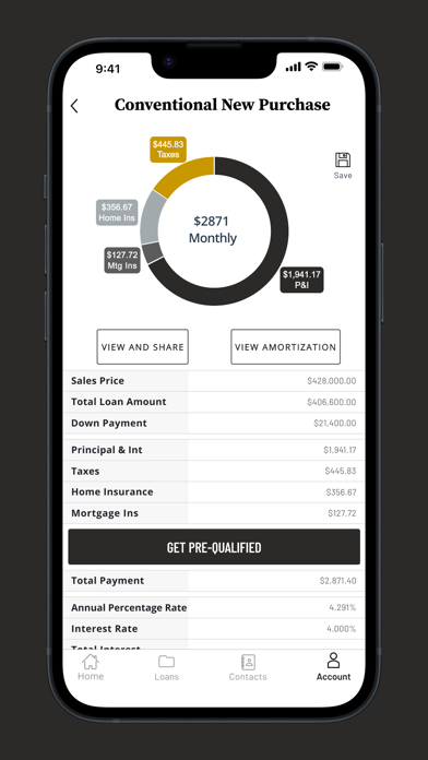 Sandy Spring Bank Home Loans Screenshot