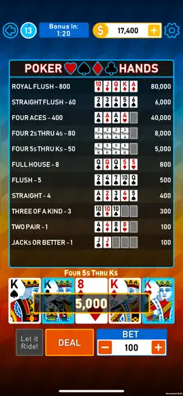 Game screenshot Video Poker Multi Bonus hack