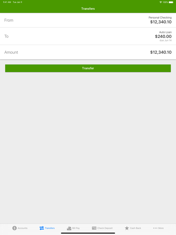 State Savings Mobile iPad screenshot 4 - Finance app