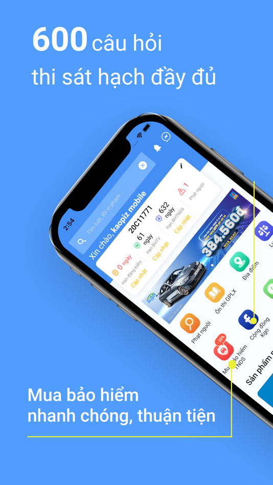 #2. Kgo - Tra phạt nguội, Ôn GPLX (iOS) 由: Kaopiz Software