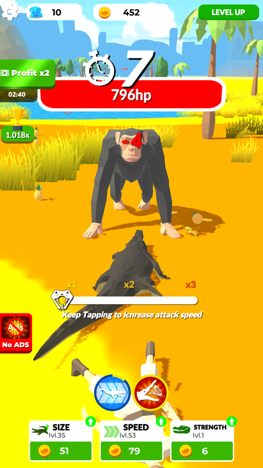 #8. Idle Evolution: Reptile Empire (iOS) Podle: Nikita Subachev