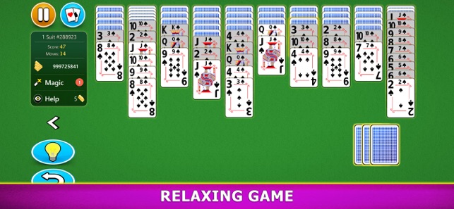 Spider Solitaire 1 Suit - Solitaire Bliss