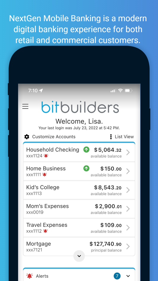 #1. Bit Builders Mobile Banking (iOS) 由: Bit Builders, Inc.