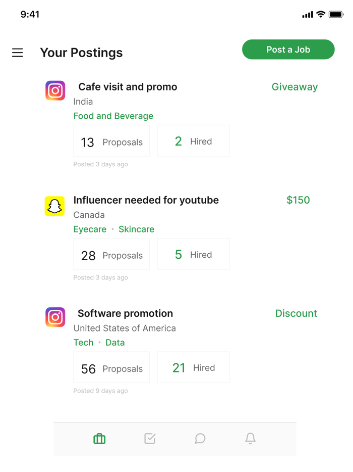 Dropdown - Hire Influencer