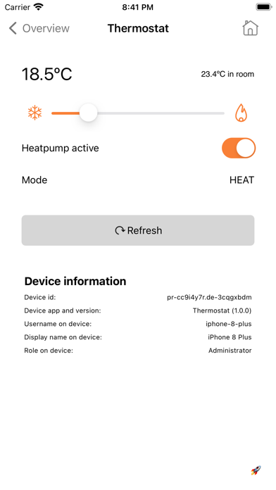 Nabto Edge Thermostat screenshot 3