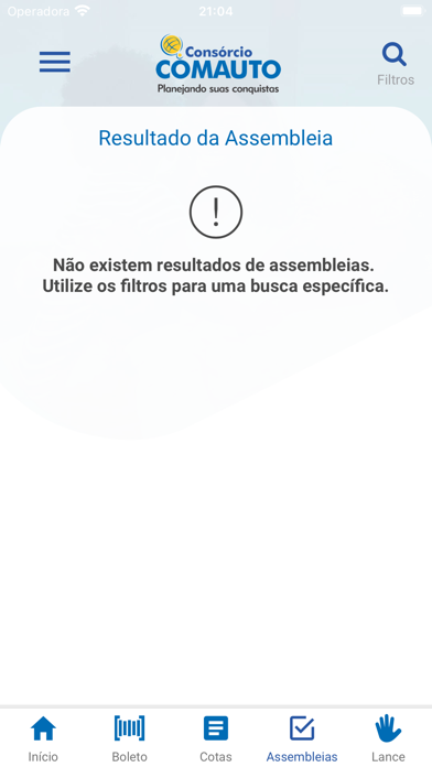 Consórcio Comauto Screenshot