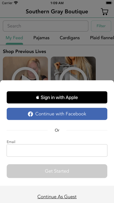 Southern Gray Boutique Screenshot