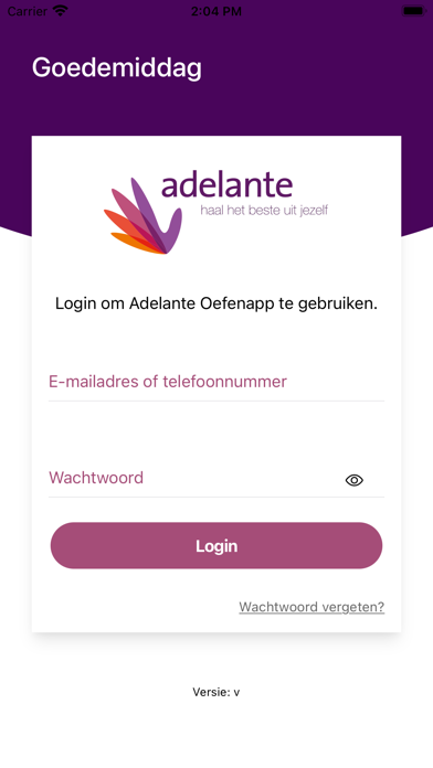 Adelante Oefen App Screenshot