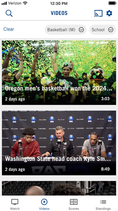 Pac-12 Now Screenshot