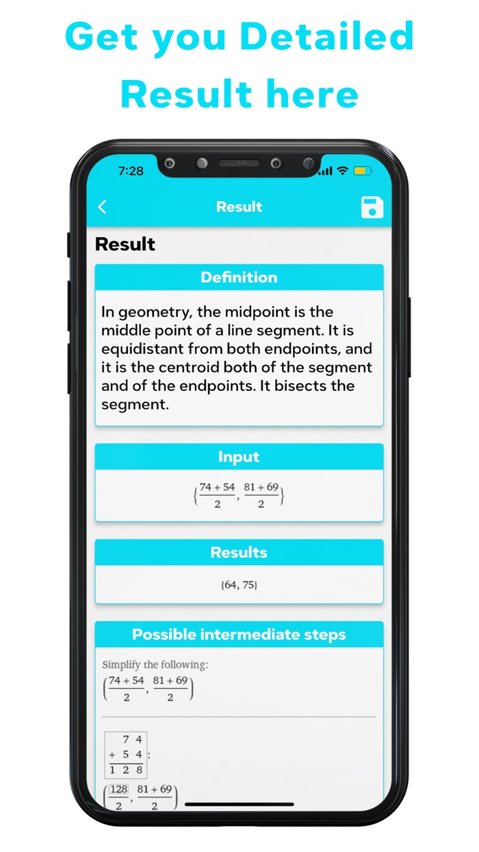 Midpoint Calculator App