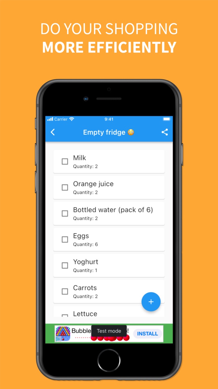 Bitelist - Shopping List