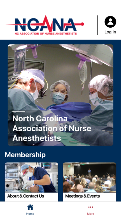 NC Assoc of Nurse Anesthetists Screenshot