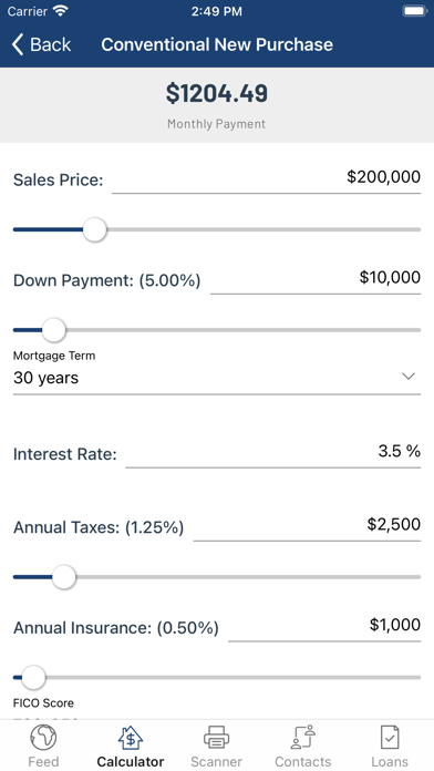 Orange Mortgage Screenshot