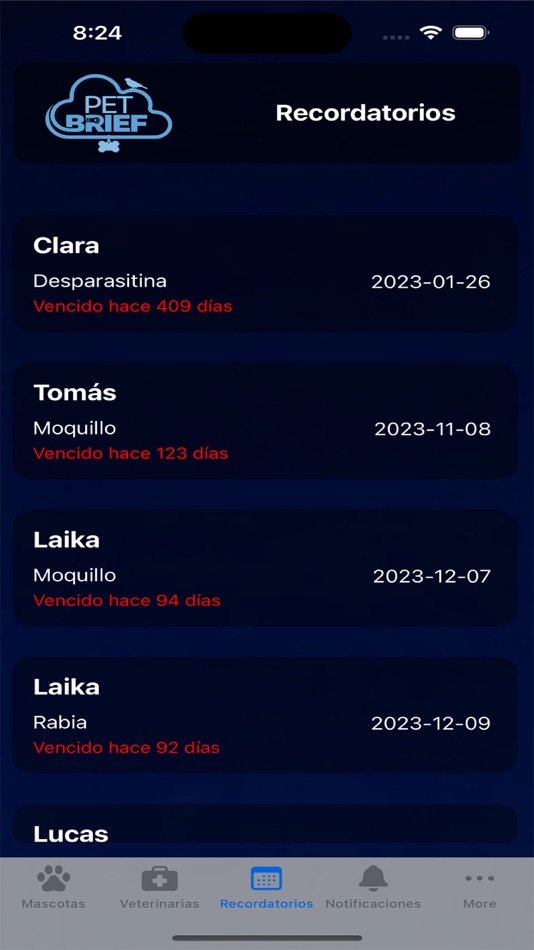 #7. PetBrief (iOS) Podle: Grupo Tecnológico Santa Fe, S.A. de C.V.
