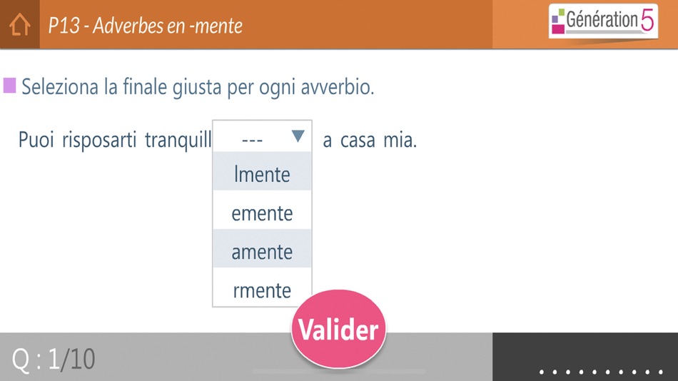 #9. Mémo italien A1-A2 (iOS) Podle: Génération 5
