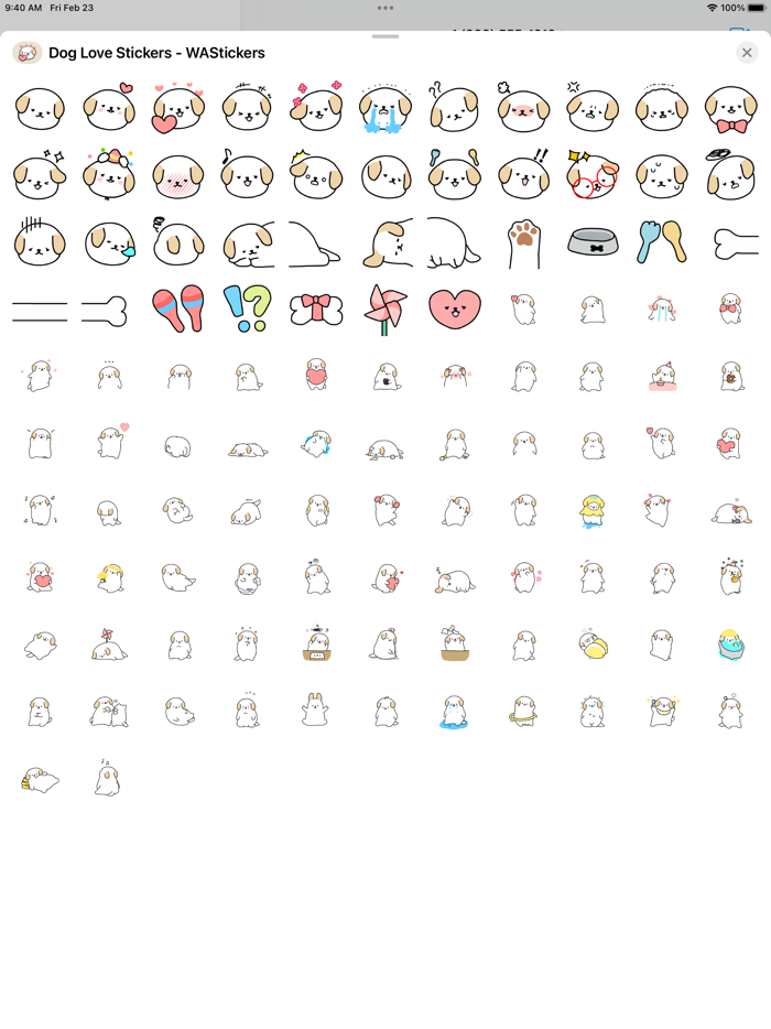 Dog Love Stickers - WASticker