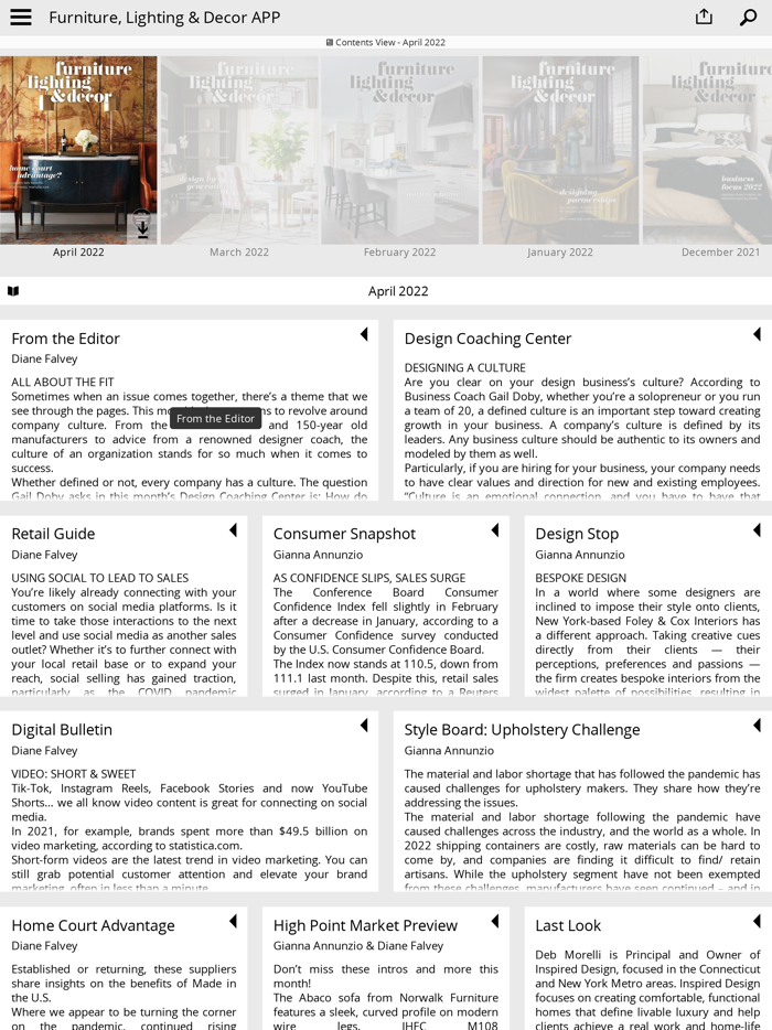 Furniture Lighting and Decor