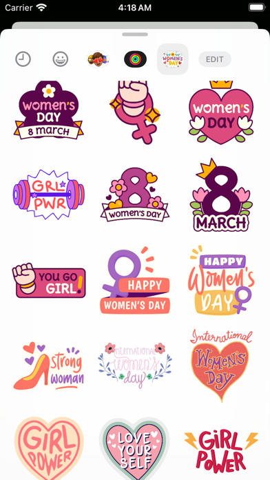 Women's Day Sticker Set 2024 Screenshot