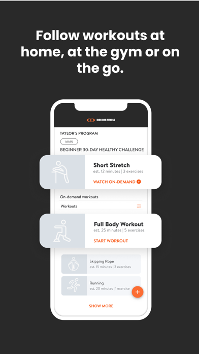 Iron Orr Fitness Screenshot