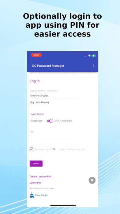DC Password Manager Screenshot