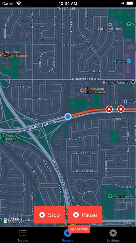 #1. Location Tracker - GPS Logger (iOS) Podle: Kasika, Inc.