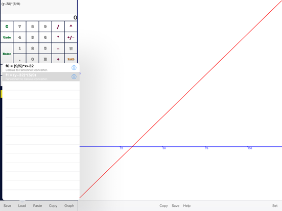 Calculator of Formulas iPad screenshot