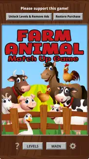 farm animal match 3 game iphone screenshot 1