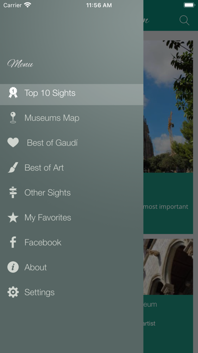 Barcelona Museums and sights Screenshot