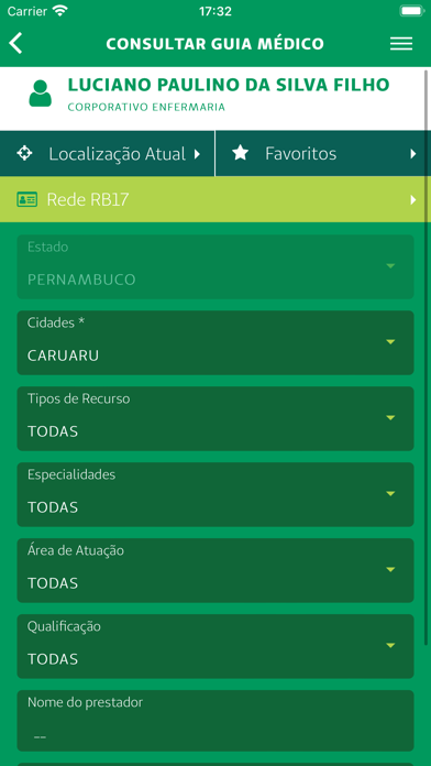 Unimed Caruaru Cliente Screenshot