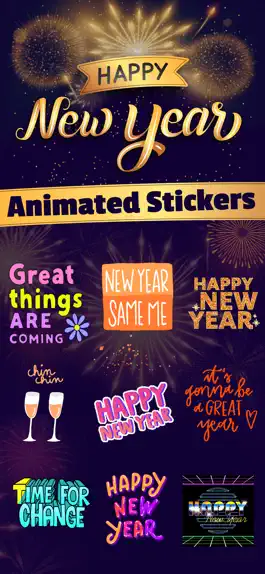 Game screenshot Happy New Year With Stickers mod apk
