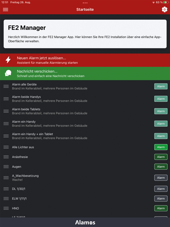 Screenshot #4 pour Mobiler Alarm - FE2 Manager