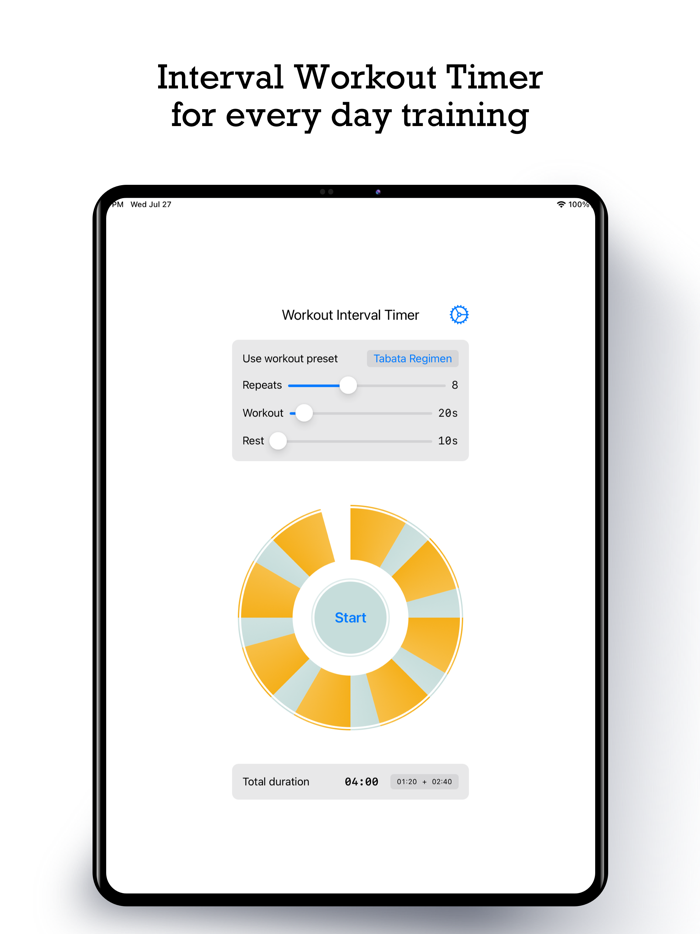 Daily Workout Interval Timer