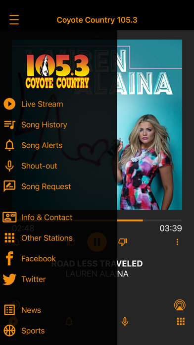105.3 Coyote Country Screenshot