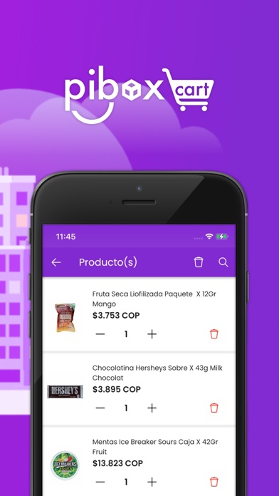 Pibox Cart Screenshot