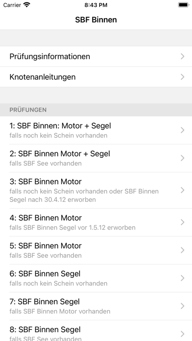 Sportbootführerschein Binnen Screenshot