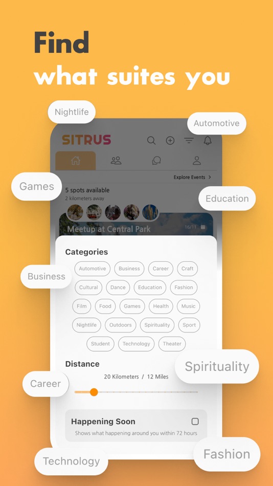 #3. Sitrus Meets – Groups & Events (iOS) 由: Lazain Weeratunga