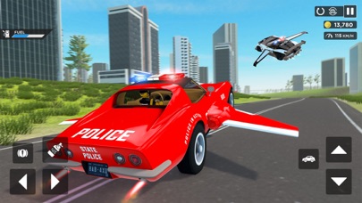Flying Car Game: Police Games Screenshot
