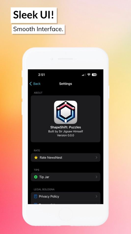 #4. ShapeShift: Puzzles (iOS) 由: Rekishi, LLC