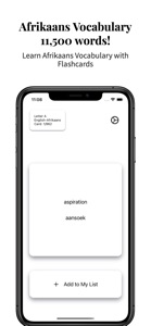 Afrikaans Vocabulary screenshot #1 for iPhone