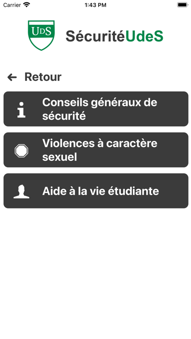 SécuritéUdeS Screenshot