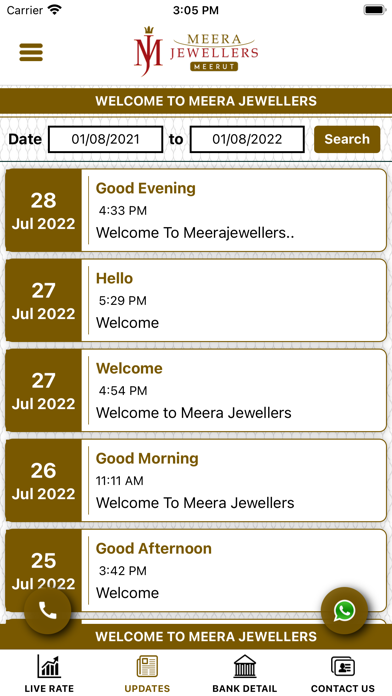 Meera Jewellers Screenshot
